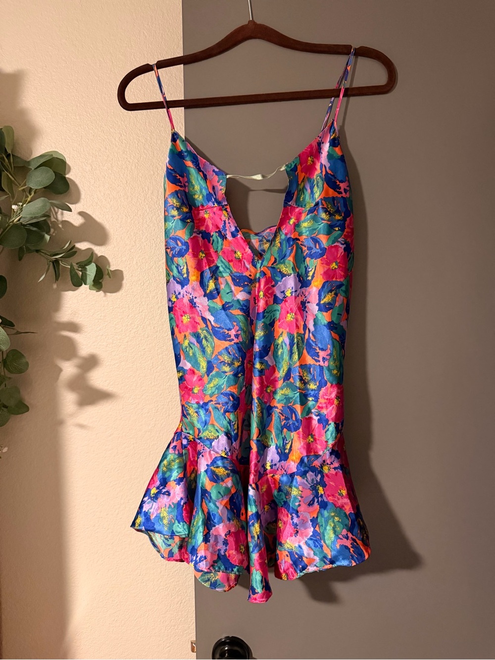 Vintage floral slip halter